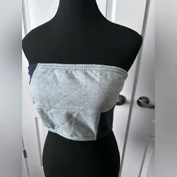 Frankie Collective | Rework  Nike Patchwork Bandeau Top | Size L - Picture 8 of 8